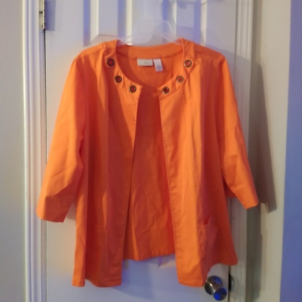 Java Open Front Jacket 1X